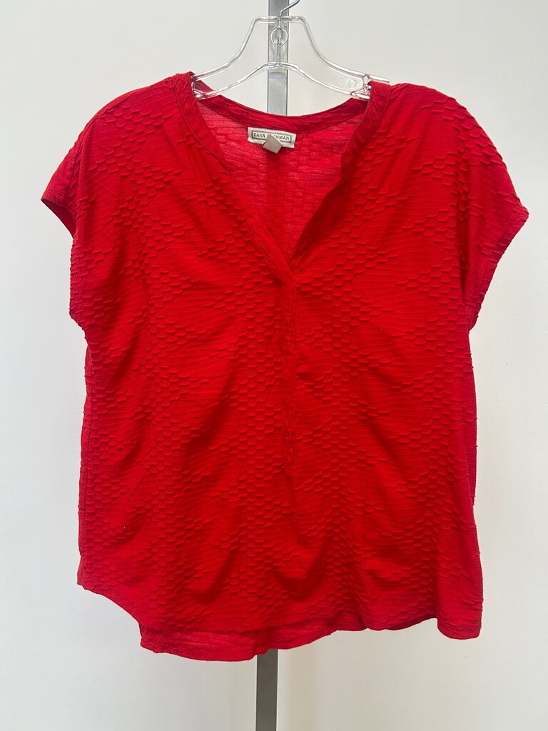 Dana Buchman Red Textured Top