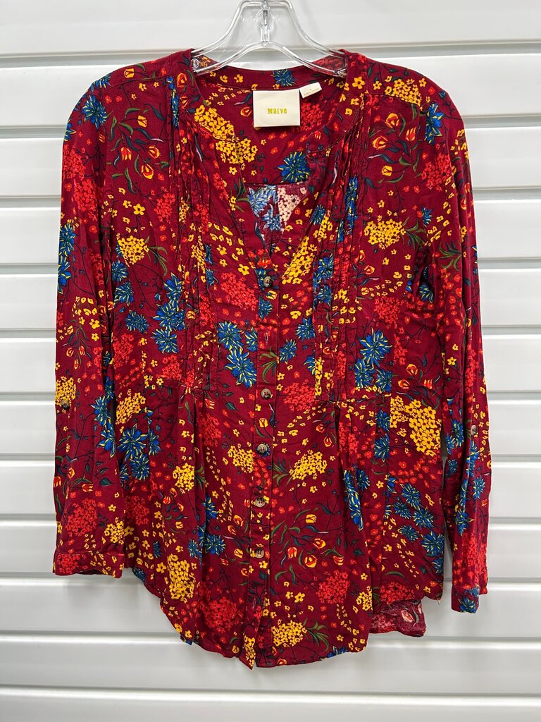 Maeve Floral Button-Up Blouse