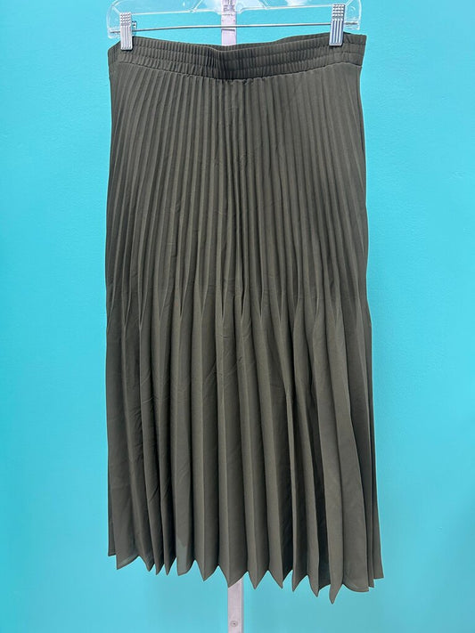 Max Studio Pleated Midi Skirt