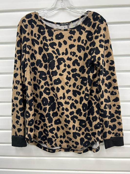 Pink Clover Leopard Print Sweater