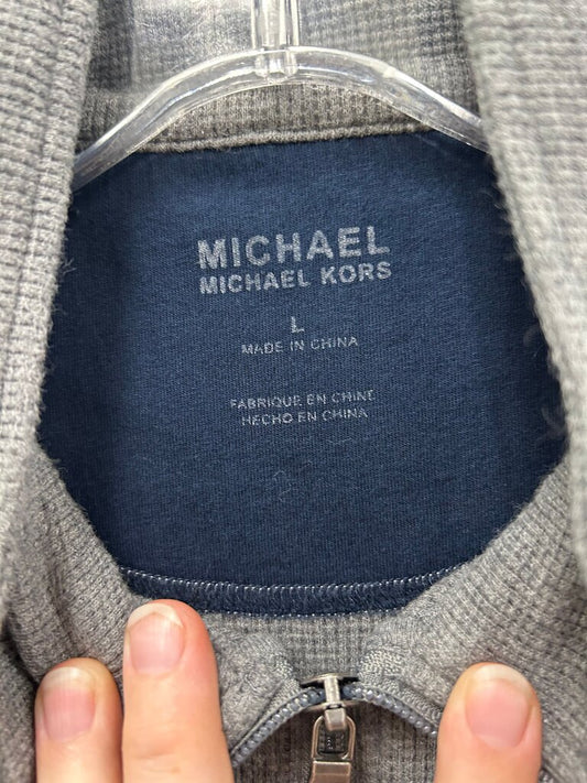 Michael Kors Men's Gray Zip-Up Jacket