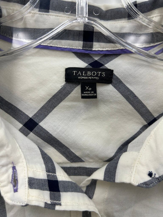 Talbots Women's Petite Xp Plaid Button-Up Shirt