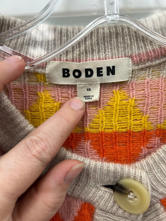 Boden Colorful Patterned Cardigan