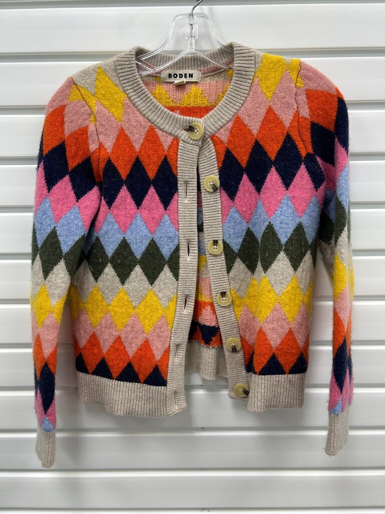Boden Colorful Patterned Cardigan