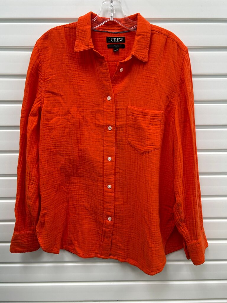 J.Crew Classic Orange Button-Up Shirt