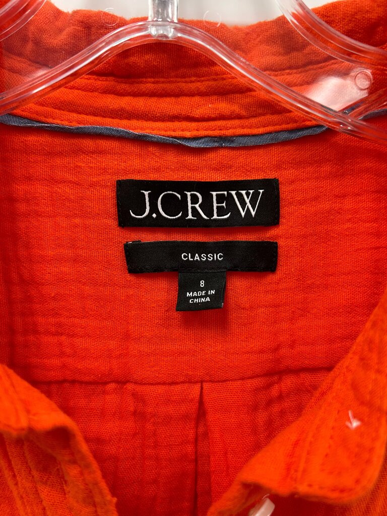J.Crew Classic Orange Button-Up Shirt