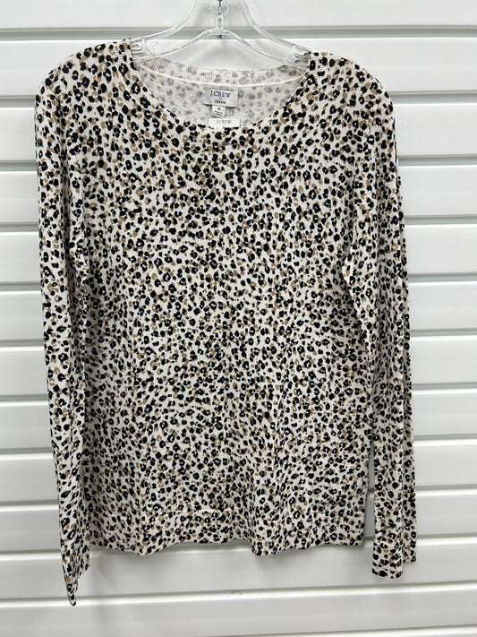 J.Crew Teddie Leopard Print Crewneck Sweater, Size S, NWT