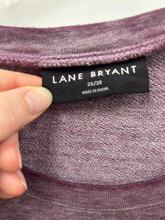 Lane Bryant "Blessed" Rhinestone Sweatshirt, Purple, Size 26/28