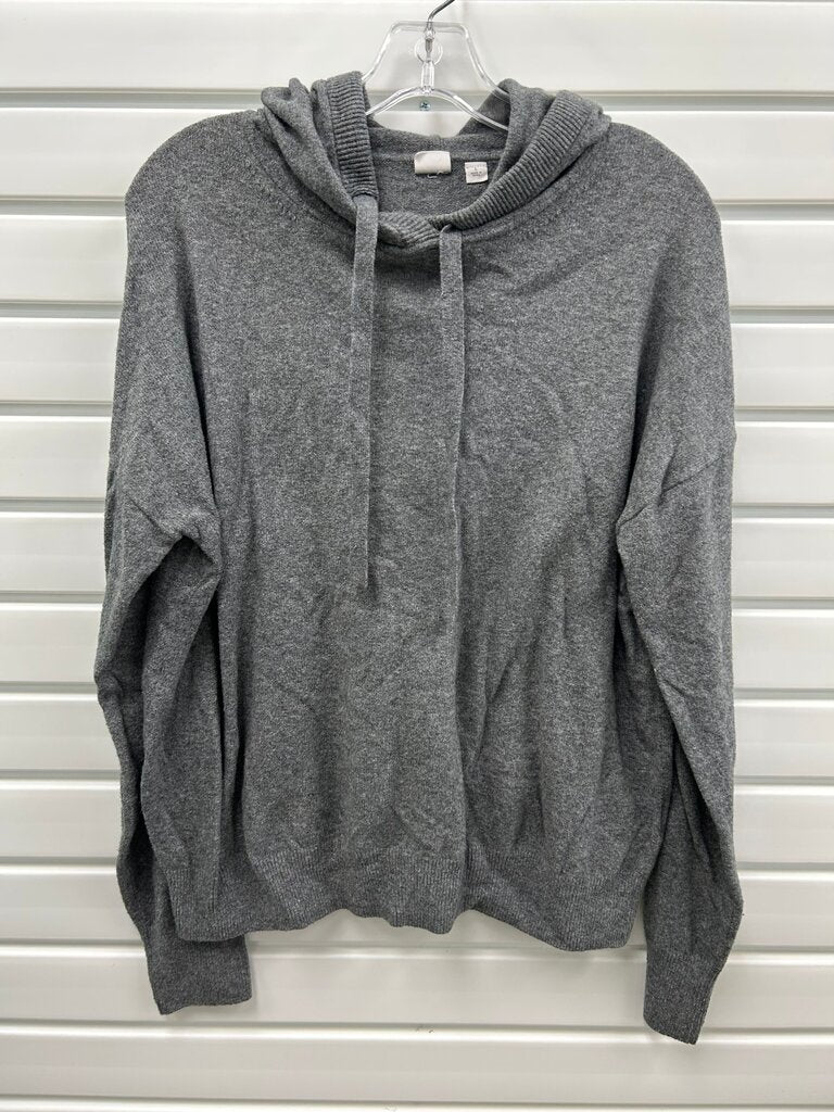 Gap Gray Hooded Pullover Sweater, Size L