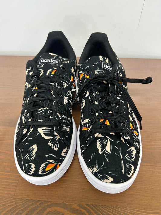 Adidas Advantage Floral Print Tennis Shoes