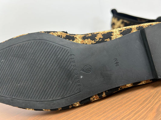 Sanctuary Leopard Print Knit Penny Loafer Flats, Size 8.5