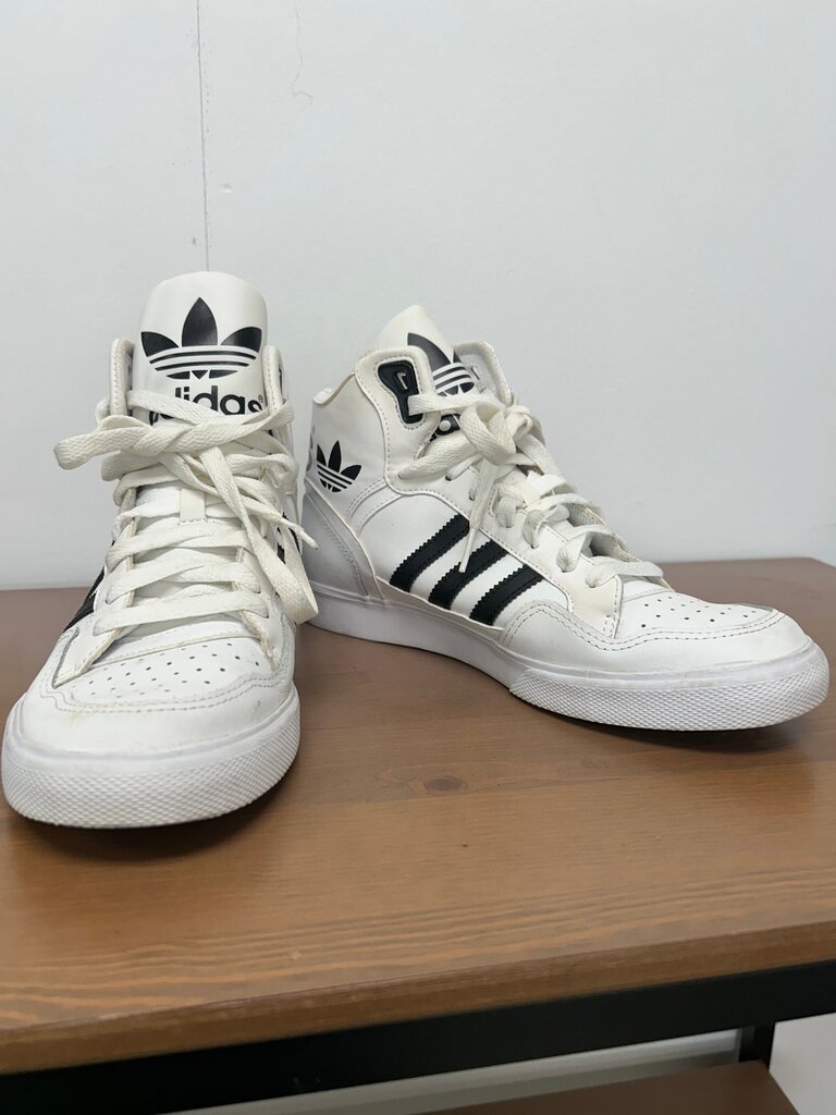 Adidas Originals White Wedge High Top Sneakers, Size 8.5