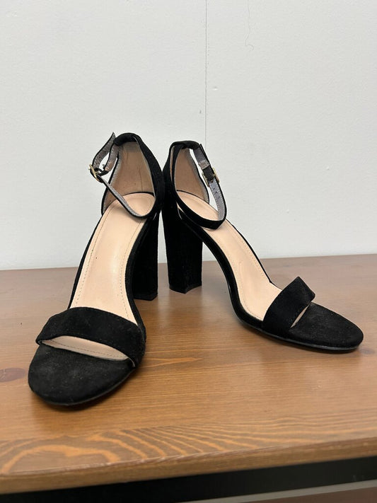 Black Suede High Heels