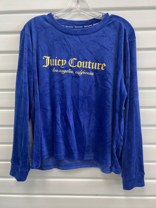 Juicy Couture Velvet Long Sleeve Top Medium