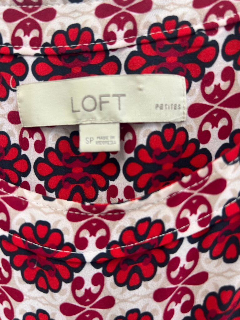 LOFT Floral Long Sleeve Blouse