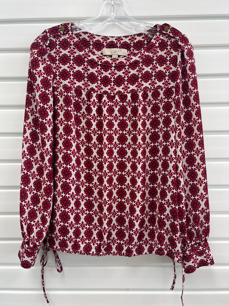 LOFT Floral Long Sleeve Blouse