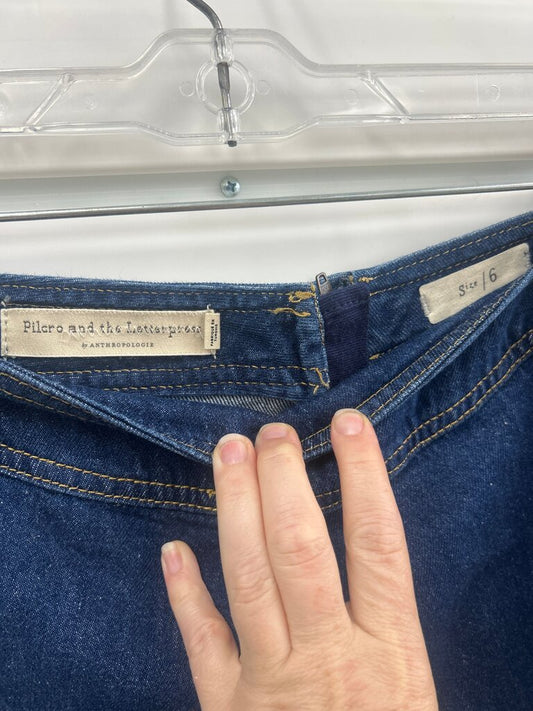 Piper and the Letterpress Denim Skirt