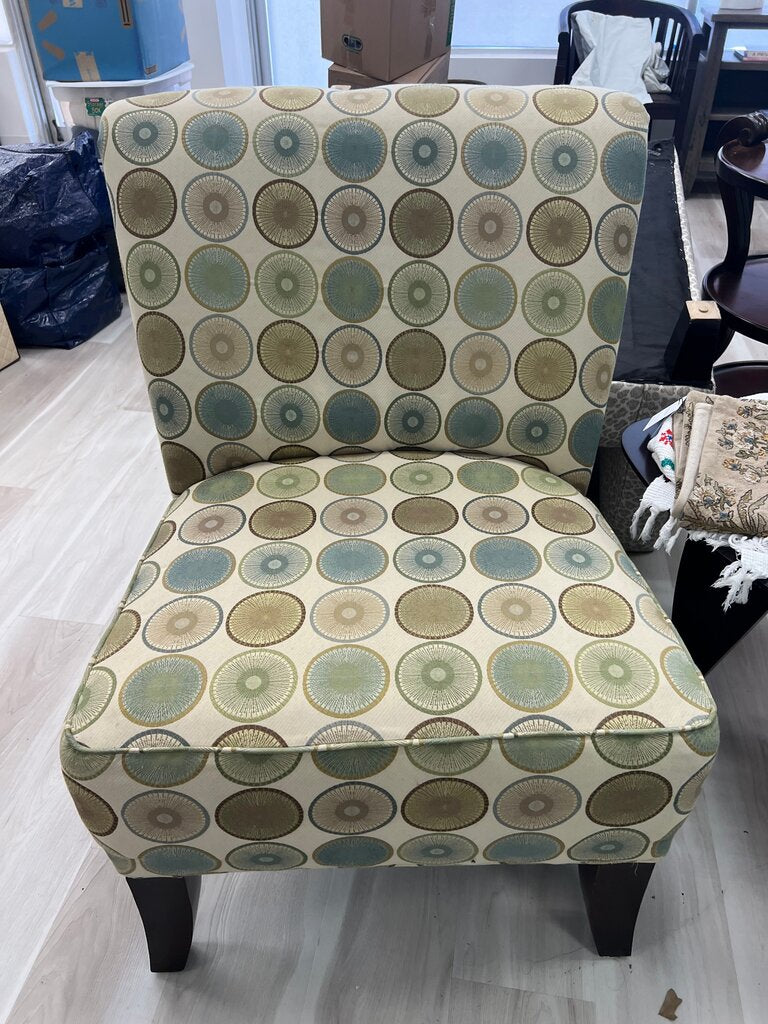 Circular Pattern Accent Chair
