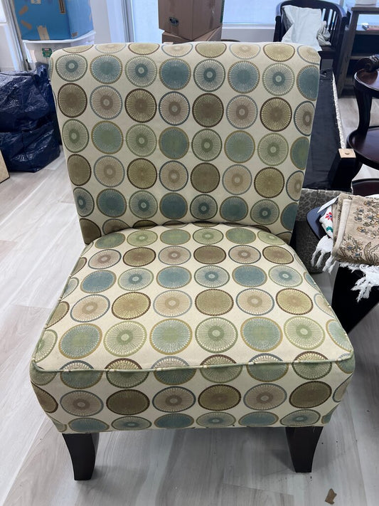 Circular Pattern Accent Chair