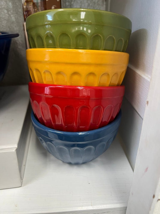 Set of Colorful Ceramic Bowls