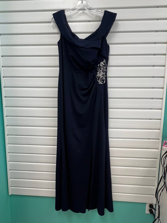SLNY Navy Evening Dress