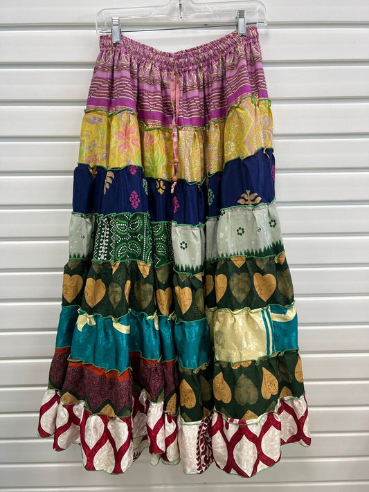 Colorful Bohemian Tiered Skirt