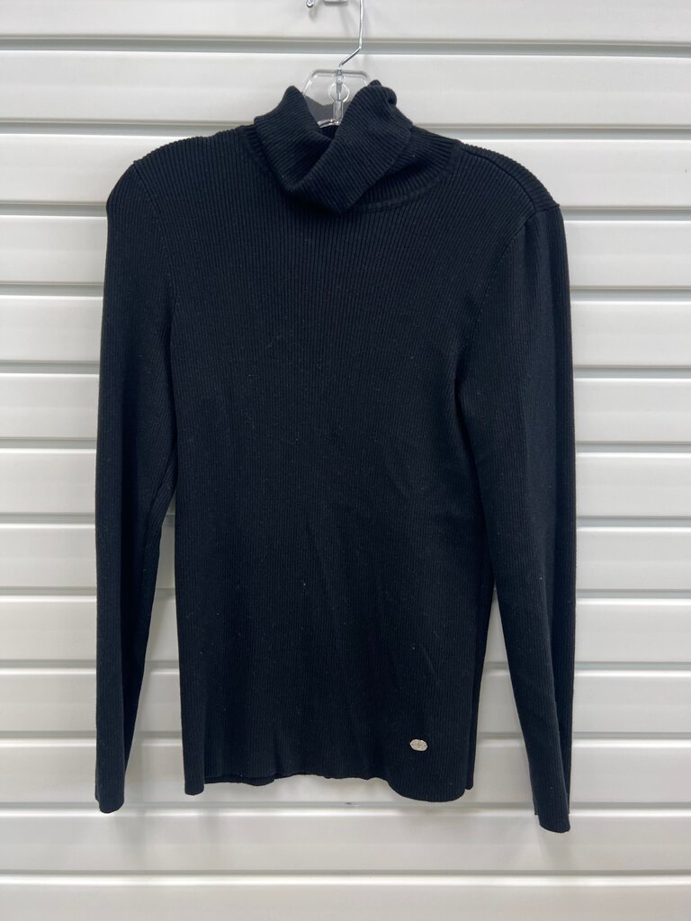 Lauren Ralph Lauren Black Ribbed Turtleneck Sweater