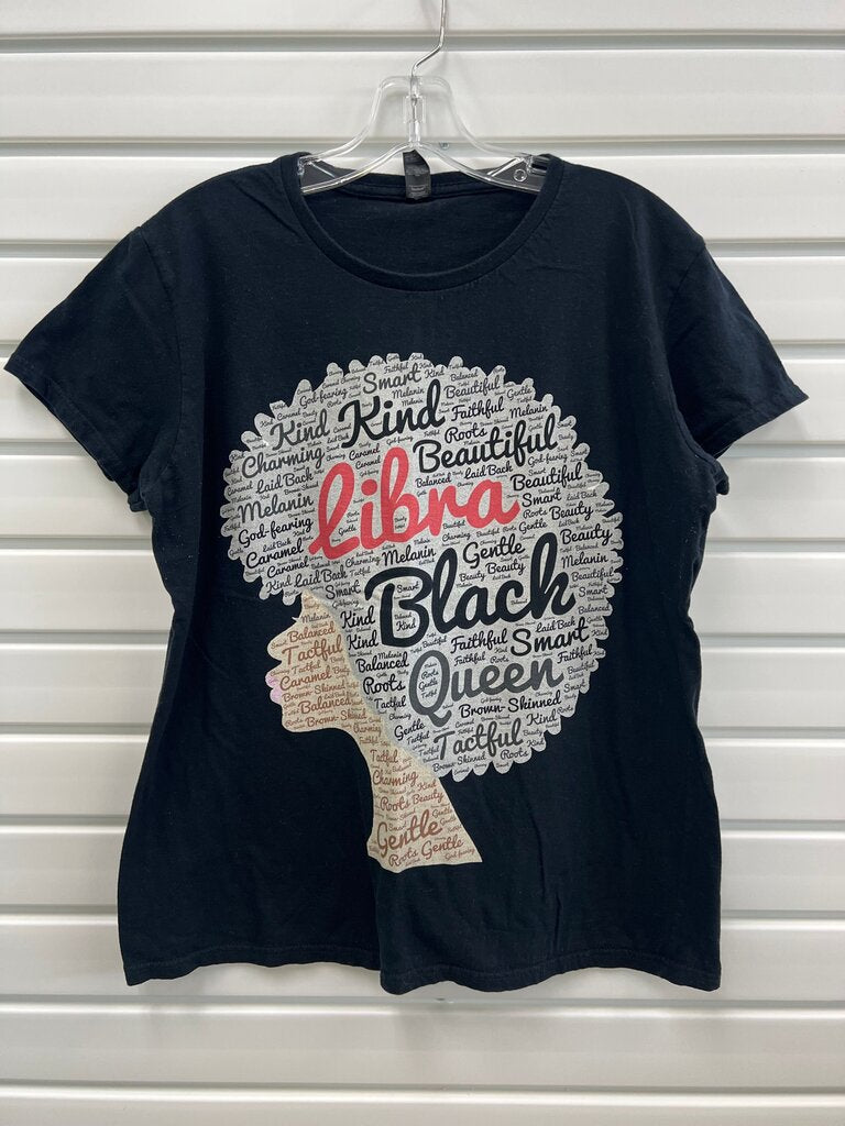 Libra Black Queen Graphic Tee