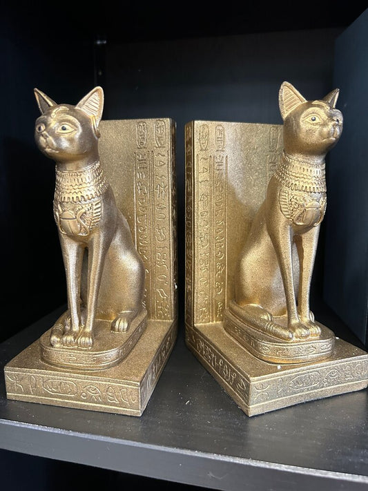 Egyptian Cat Bookends