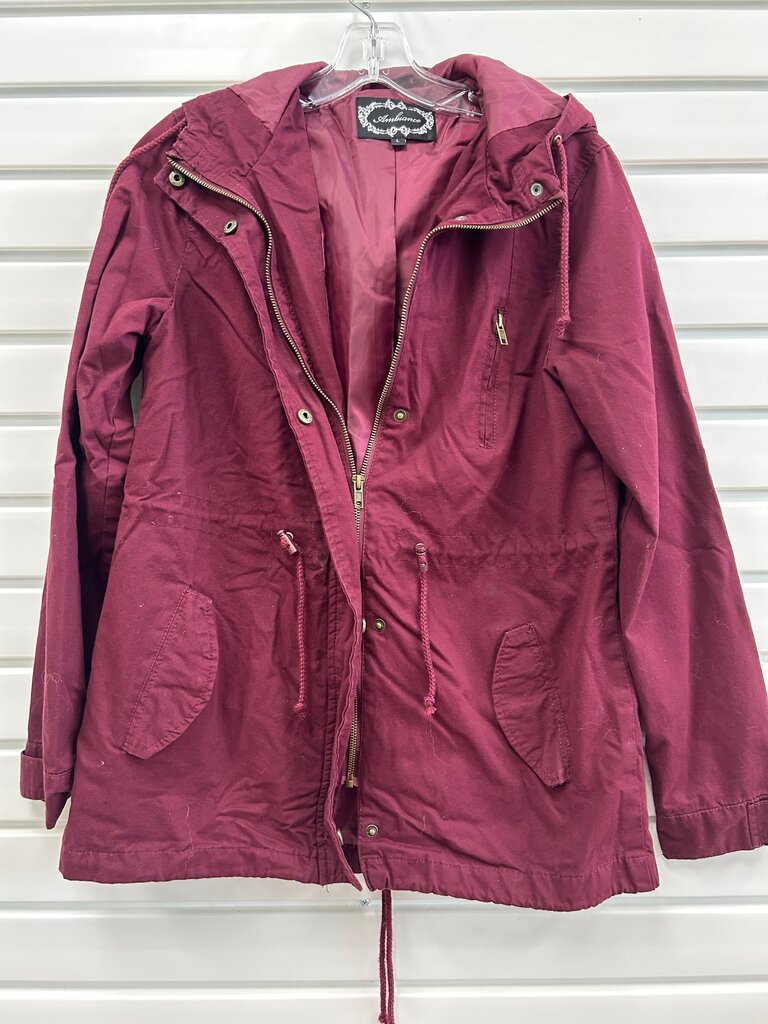 Ambiance Women's Burgundy Jacket L
