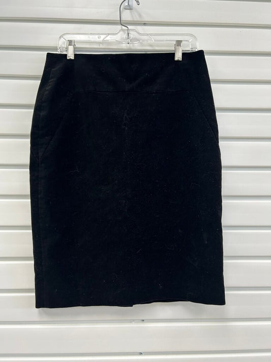 Ann Taylor Women's Black Velvet Skirt 10