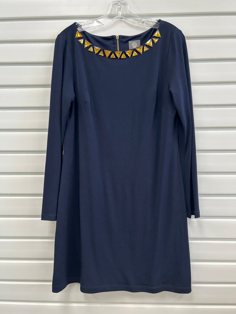 Vince Camuto Women's Long Sleeve Dress with Decorative Collar