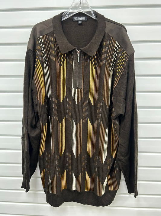 Stacy Adams Brown Long Sleeve Sweater