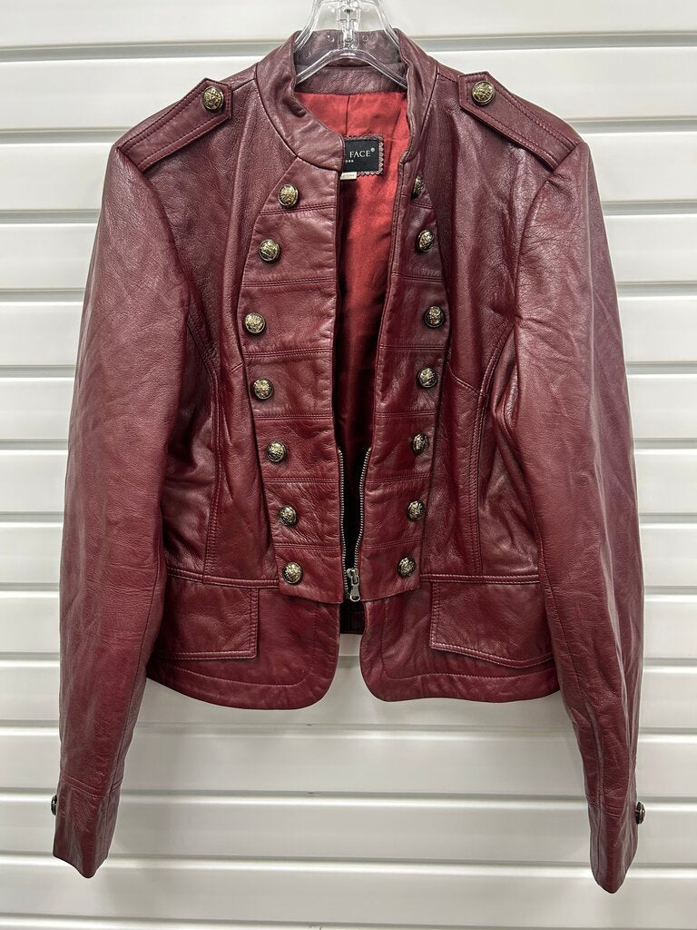United Face Red Leather Jacket