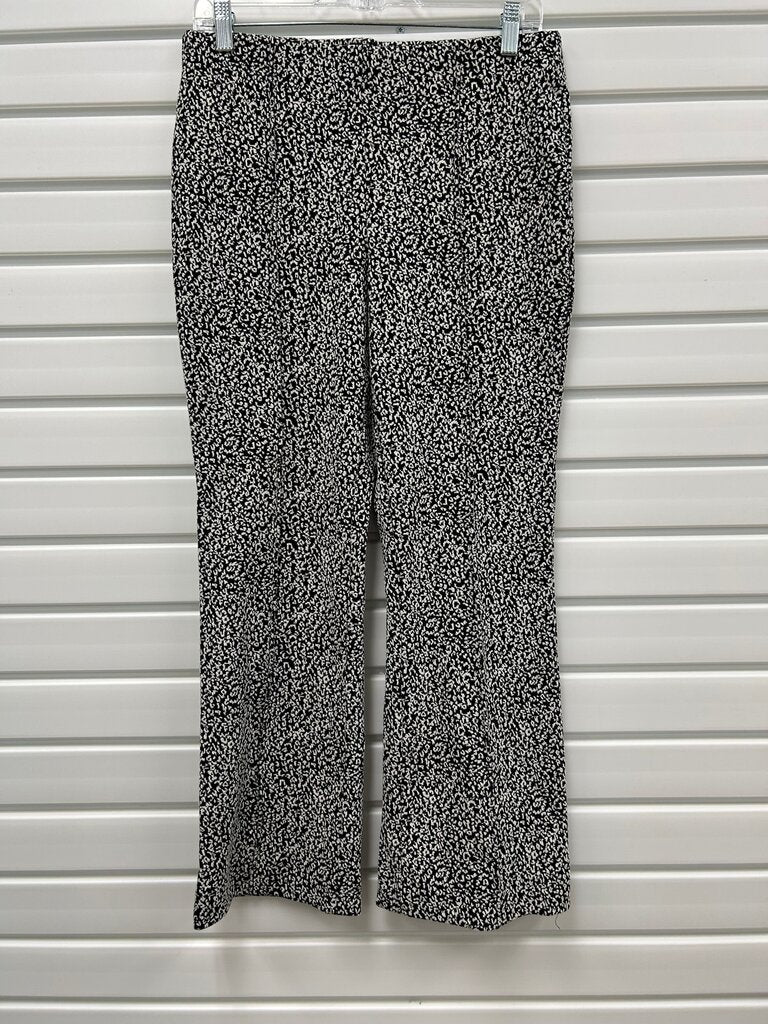Catherine Malandrino Women's Black and White Print Pants