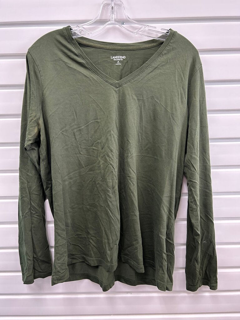 Lands' End Relaxed Fit Long Sleeve T-Shirt