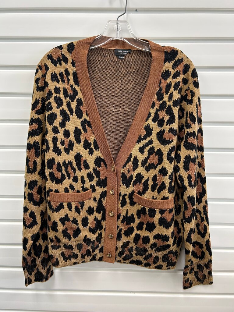 Kate Spade Classic Leopard Cardigan, L
