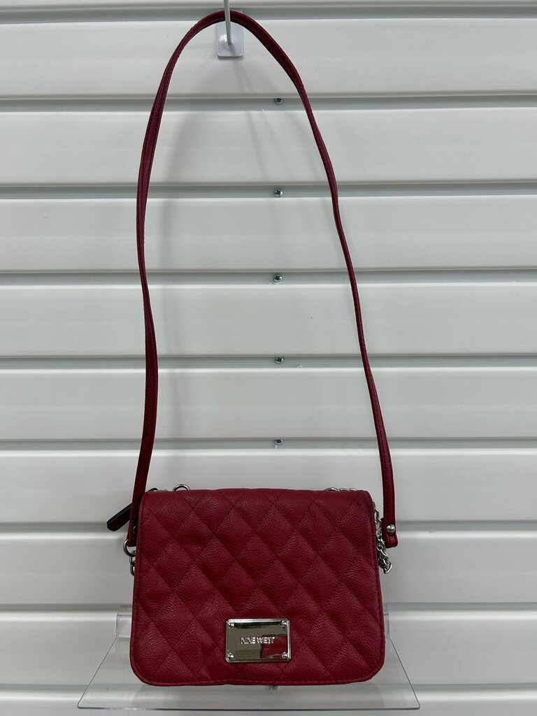 Nine West Quilted Red Crossbody Bag