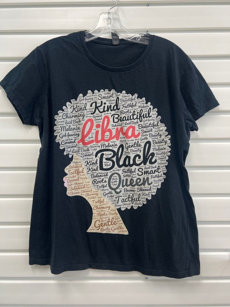 Libra Black Queen Graphic T-Shirt