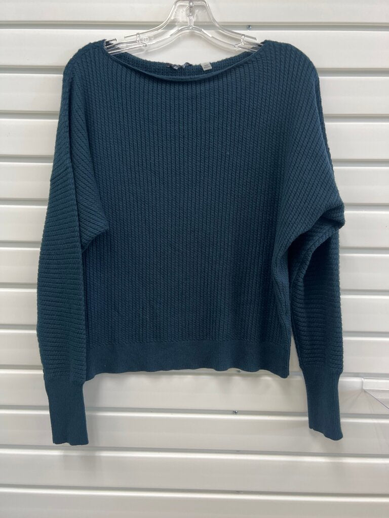 Tahari Teal Ribbed Sweater