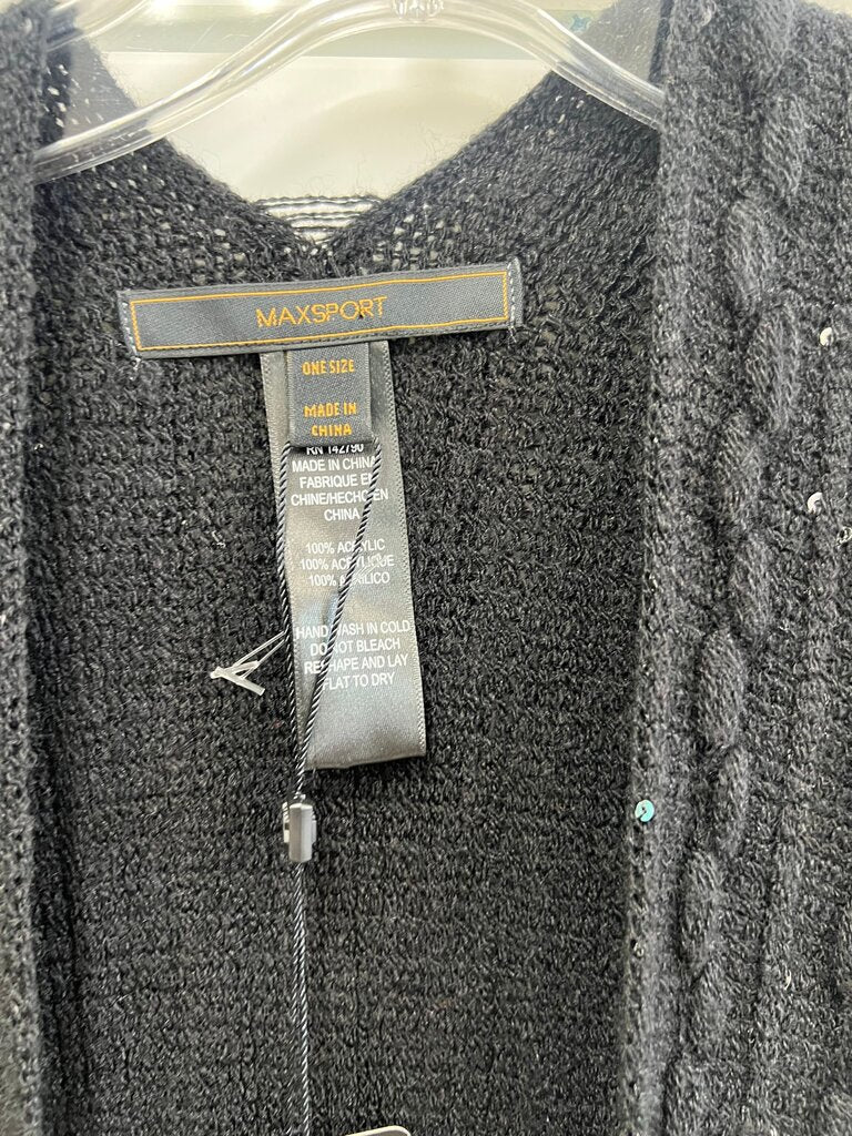Maxsport Black Knit Cardigan