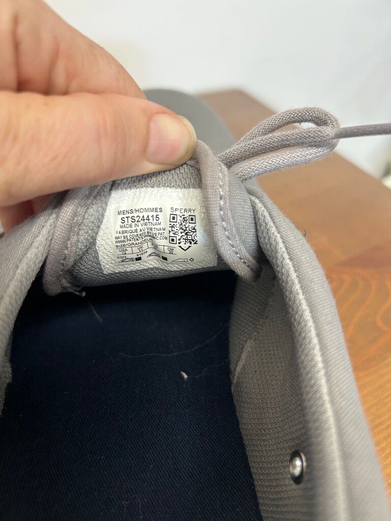 Sperry Men's Gray Canvas Sneakers