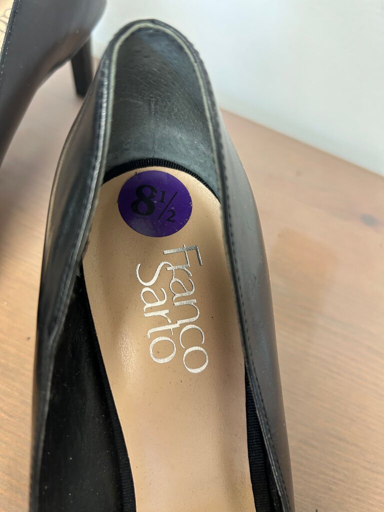 Franco Sarto Black Heels 8.5