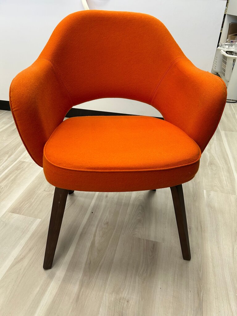 Orange Knoll-Style Saarinen Executive Armchair