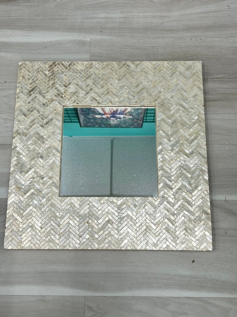 Mosaic Capiz Shell Mirror