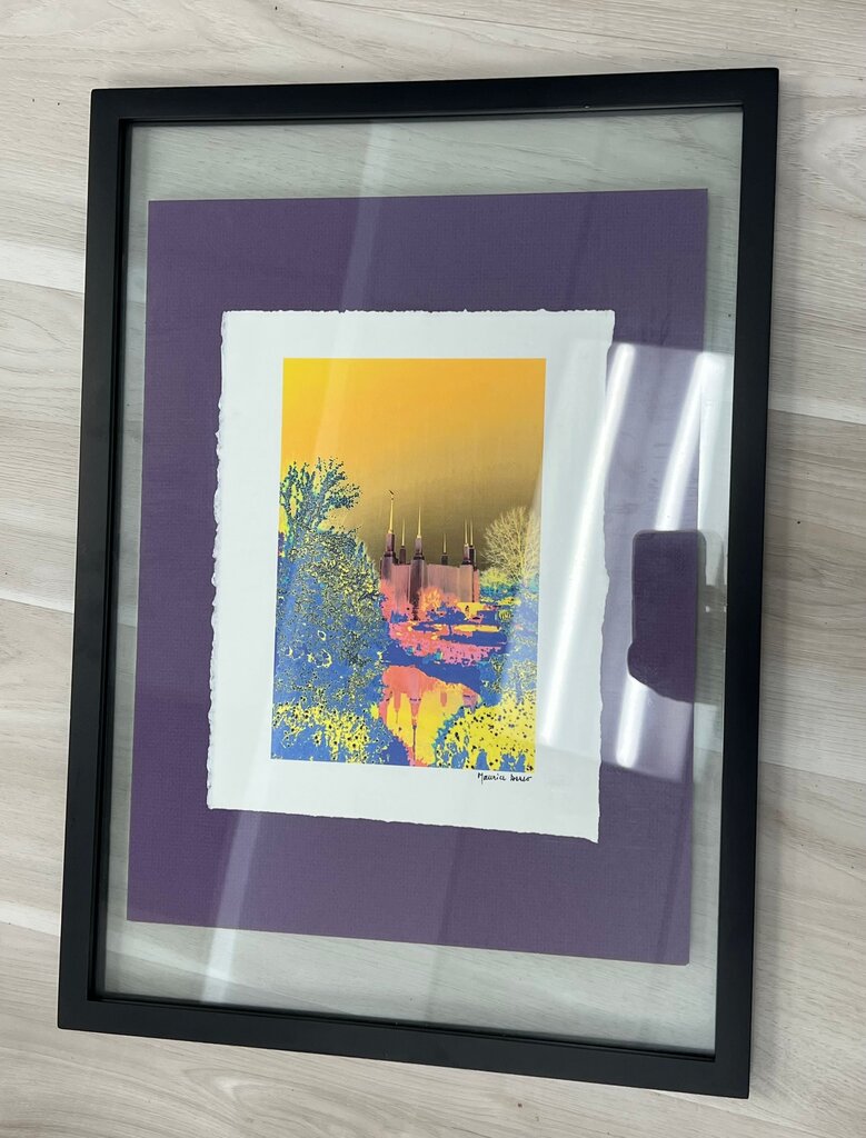Framed Colorful Landscape Art Print