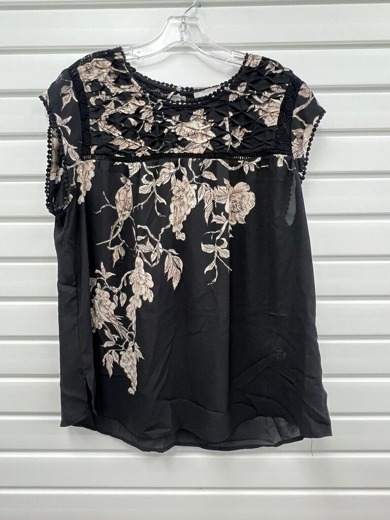 Daniel Rainn Floral Black Top XL