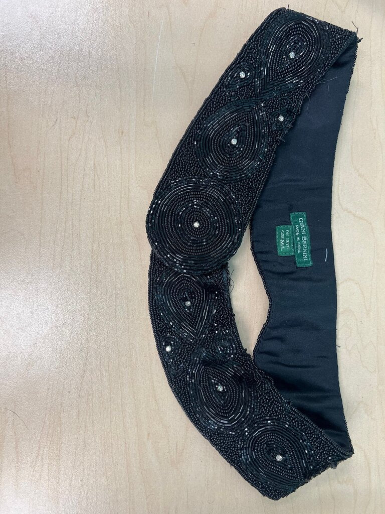 Black Beaded Headband
