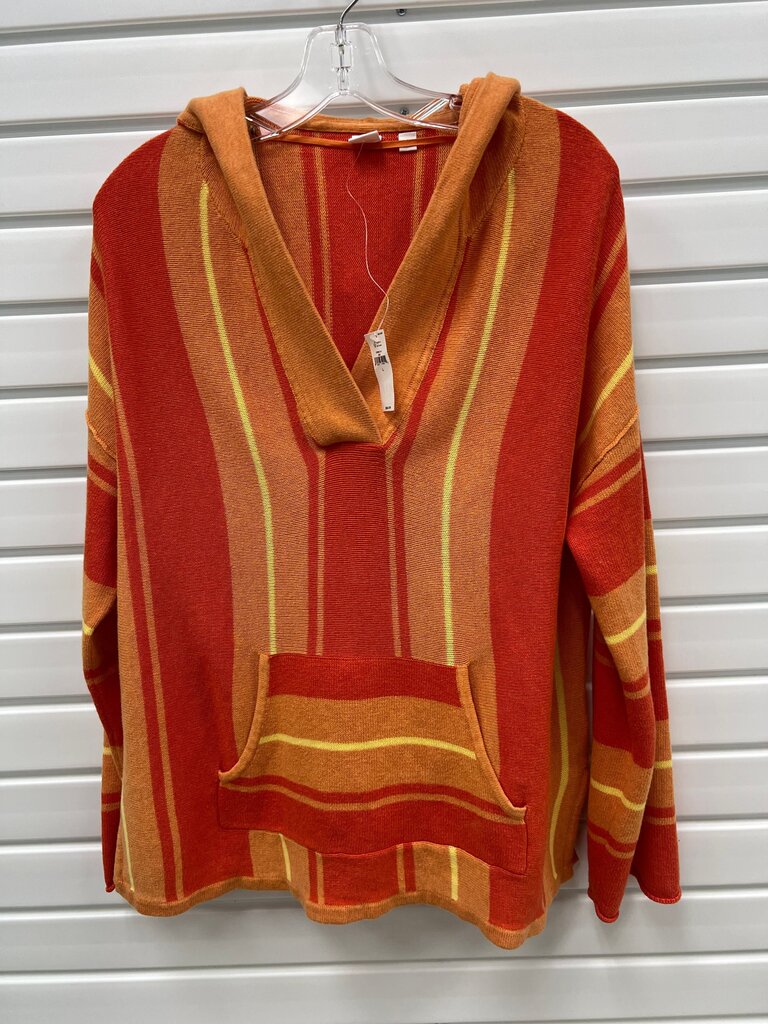 GAP Orange Striped Hoodie NWT
