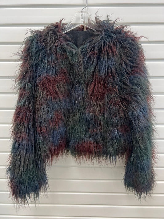 Colorful Faux Fur Jacket